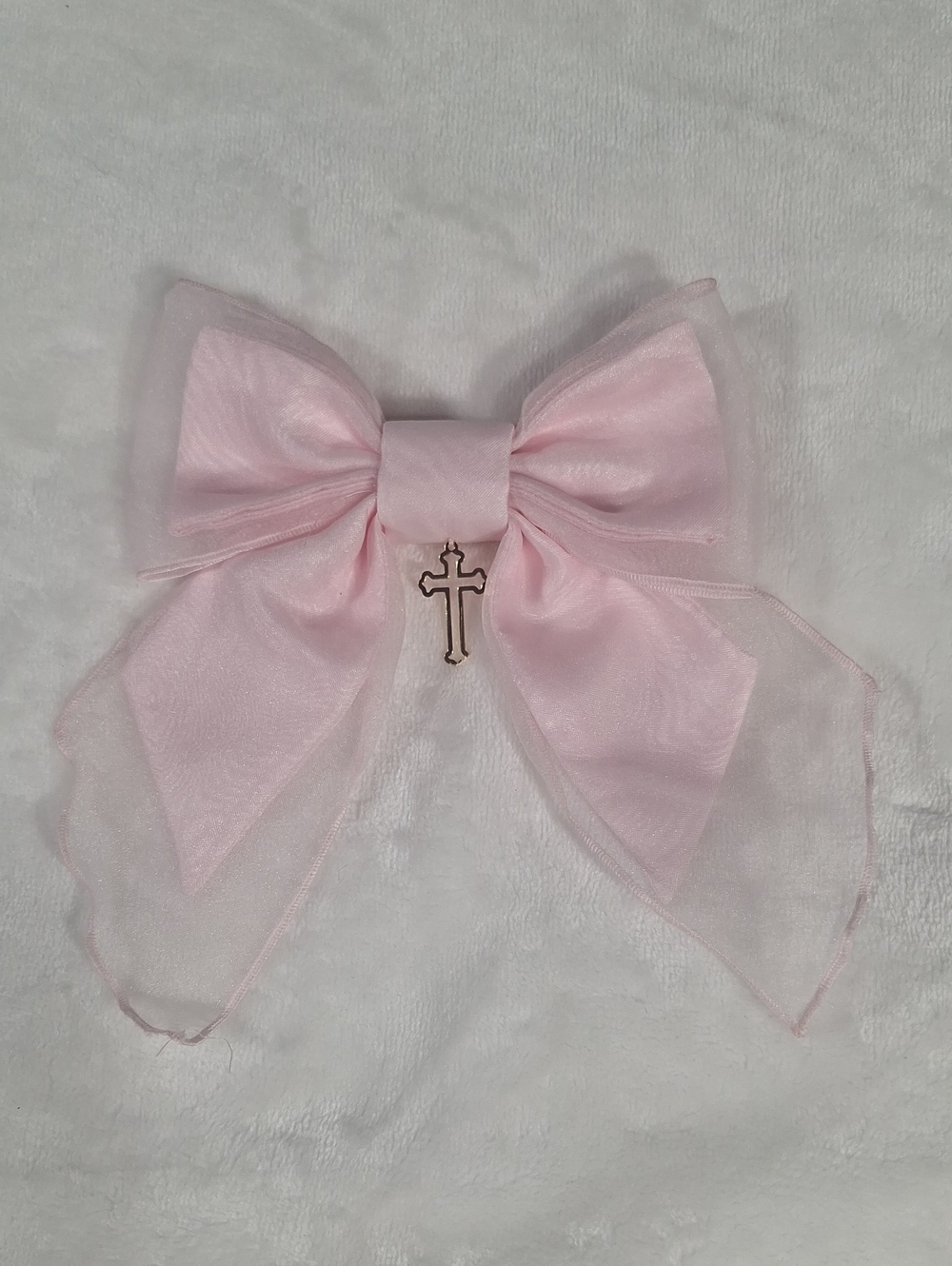 Angelic Pretty Holy Cross Ribbon Clip | Pink 2015 | Sweet Lolita
